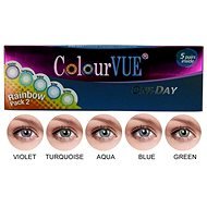 ColourVUE diopter TruBlends (10 lenses), colour: Blue, dioptre: -5.00 - Contact Lenses