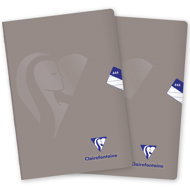 CLAIREFONTAINE Mimesys PP A4"444" lined, 40 sheets, grey - set of 2 - Exercise Book