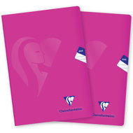 CLAIREFONTAINE Mimesys PP A4"444" lined, 40 sheets, pink - set of 2 - Exercise Book