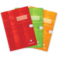 CLAIREFONTAINE Metric A4"445" square, 40 sheets - set of 3 (red, green, orange) - Exercise Book