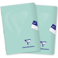 CLAIREFONTAINE Mimesys pastel PP, A5"544" lined, 40 sheets, mint - set of 2 - Exercise Book