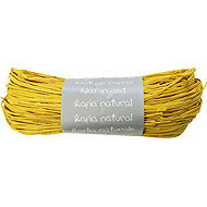 CLAIREFONTAINE Raffia (Shreds), Natural, Yellow, 50 g - Ribbon