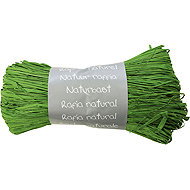 CLAIREFONTAINE Raffia (Pieces), Natural, Green, 50g - Ribbon