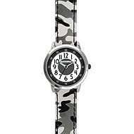 CLOCKODILE ARMY children's watch, luminous, boys, grey with camouflage pattern - Children's Watch