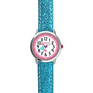CLOCKODILE Children's watch HEARTS, girls, glitter, turquoise - Children's Watch