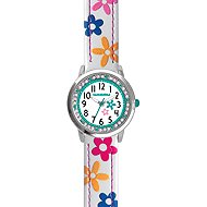 CLOCKODILE Children's watch with rhinestones and flowers, girl, white - Children's Watch