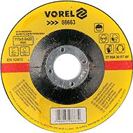 Vorel Metal Disc 115 x 22 x 6.0mm Convex Grinding - Grinding Wheel
