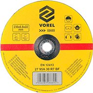 Vorel Metal Wheel 230 x 22 x 6.8mm Convex Grinding - Grinding Wheel
