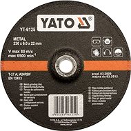 Yato Metal Disc 125 x 22 x 6.0mm Convex Grinding - Cutting Disc