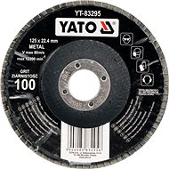 Yato Lamellar Corundum Disc 125 x 22.2mm Convex Grinding P40 - Lamellar Disc