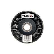 Yato Lamellar Corundum Wheel 125 x 22.2mm Convex Grinding P100 - Lamellar Disc