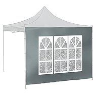 CATTARA Sidewalls for gazebo WINDOW 2 x 3m 420D WATERPROOF, grey - Gazebo tent