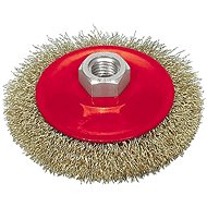 VOREL Side wire brush 100 mm with mesh wire - Sanding Brush