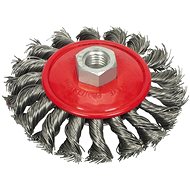 VOREL Side wire brush 100 mm braided - Sanding Brush