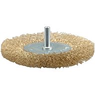 VOREL Side wire brush with drill attachment 75 mm, wire mesh - Sanding Brush