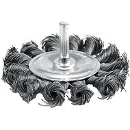 VOREL Side wire brush with drill attachment 75 mm braided - Sanding Brush