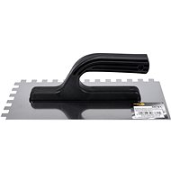 VOREL Smoother 270 x 125 mm stainless steel teeth 10 x 10 mm - Trowel