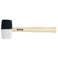YATO Rubber mallet, black and white, wooden handle 780 g - Mallet