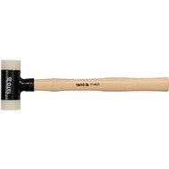 YATO Rubber mallet, rubber striking heads, wooden handle 430 g - Mallet