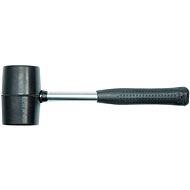 VOREL Rubber mallet, black, metal/plastic handle 700 g - Mallet