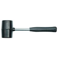 VOREL Rubber mallet, black, metal/plastic handle 900 g - Mallet