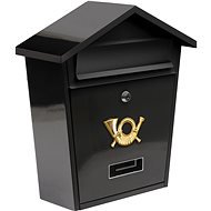 VOREL Poštovní schránka se stříškou 380x320x105mm černá - Poštovní schránka