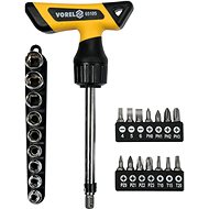 VOREL ERGO ratchet screwdriver with extensions set of 25 pcs - Screwdriver