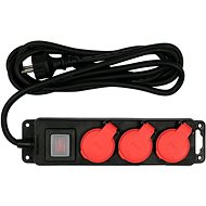 YATO Kabel prodlužovací dílenský 3 m vypínač 3 zásuvky - Extension Cable