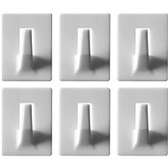 VOREL Self-adhesive wall hooks 6pcs, nosn. 0,4kg - Adhesive Hook