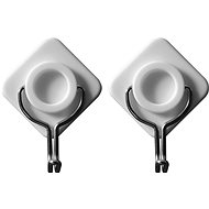 VOREL Self-adhesive wall hooks 2pcs, metal, 1kg - Adhesive Hook