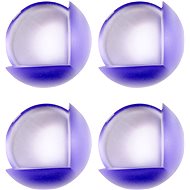 VOREL Furniture corner protector, self-adhesive, blue translucent, 4pcs - Protector