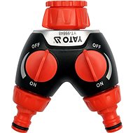 YATO Hose coupling three-sided with 2 caps, ABS - Quick Coupler