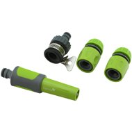 GARVIA Sprinkler Gun with clip and accessories - Set of 4 - Garden Hose Nozzle