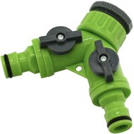 GARVIA Hose Connector Y 1/2" - 3/4" for 2 hose couplings with cap - Document Organiser