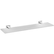 Quad Chrome Glass Shelf, 50cm - Bathroom Shelf