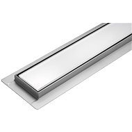 Linear Bathroom Drawer White Glass 80 cm WET &amp; DRY - Shower Drain