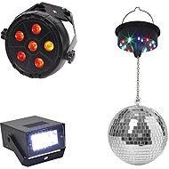 CMP LA10483 Hanging disco ball with LED lighting and spotlight - Disco Ball