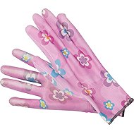 FLO Rukavice zahradní fialové s květinami - Work Gloves