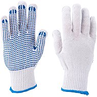 EXTOL CRAFT Rukavice bavlněné s PVC terčíky na dlani - Work Gloves