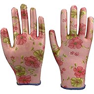 Garvia Rukavice zahradní Nitrile flowers blue - Work Gloves