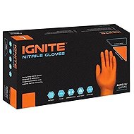 AURELIA (Ignite) pracovní oranžové rukavice (90 ks) - NITRIL - Work Gloves