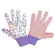 LAHTI PRO Rukavice tečkované L240507P, fialové - Work Gloves