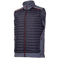 Vesta prošívaná, černo-šedo-červená - Work Vest
