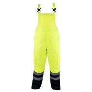 Kalhoty zimní reflexní s laclem, žluté - Work Trousers