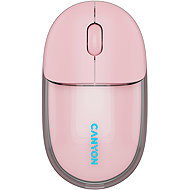 CANYON OnClick 24 BT/ Wireless Transparent/Pink - Mouse