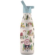 Cool Bottles Kids Tudor Village triple layer 350 ml 3D stainless steel thermo bottle - Thermos