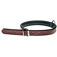 Cobbys Pet Collar made of brushed genuine leather pink lined with genuine black leather 20mm/50cm - Dog Collar