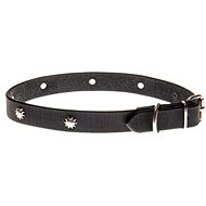 Cobbys Pet Collar made of genuine oil leather decorated with sun motif 20mm/50cm - Dog Collar