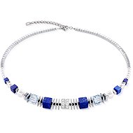 Coeur de Lion Statement Cube Facets silver-blue 3047/10-0717 - Necklace