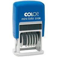 COLOP S 126 Mini-Folio, numbered, black imprint - Stamp